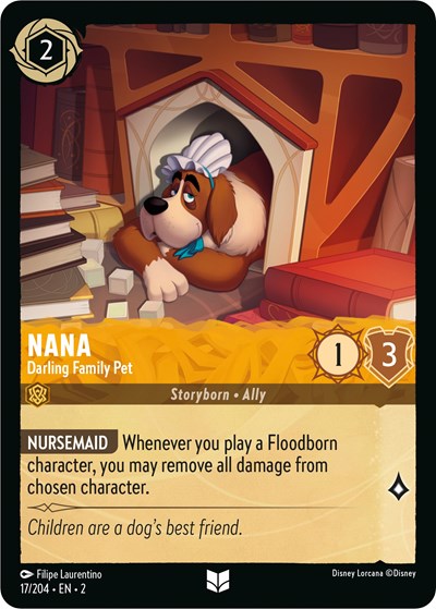 Lorcana - Rise of the Floodborn - 017/204 Nana - Darling Family Pet Uncommon