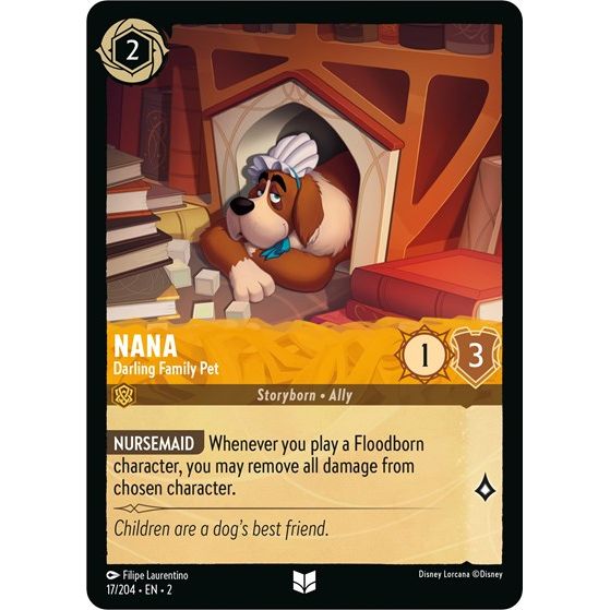 Lorcana - Rise of the Floodborn - 017/204 Nana - Darling Family Pet Uncommon