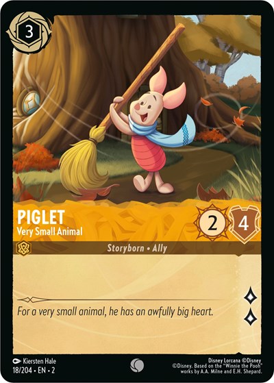 Lorcana - Rise of the Floodborn - 018/204 Piglet - Very Small Animal Common