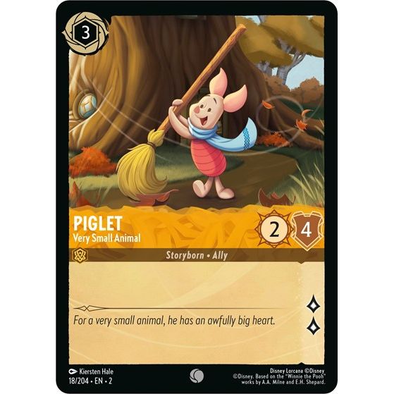 Lorcana - Rise of the Floodborn - 018/204 Piglet - Very Small Animal Common