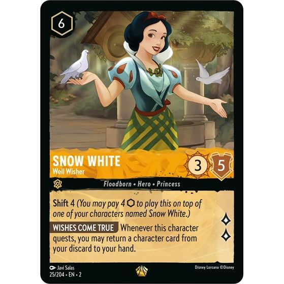 Lorcana - Rise of the Floodborn - 025/204 Snow White - Well Wisher Legendary