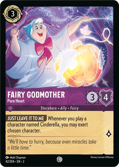 Lorcana - Rise of the Floodborn - 042/204 Fairy Godmother - Pure Heart Common