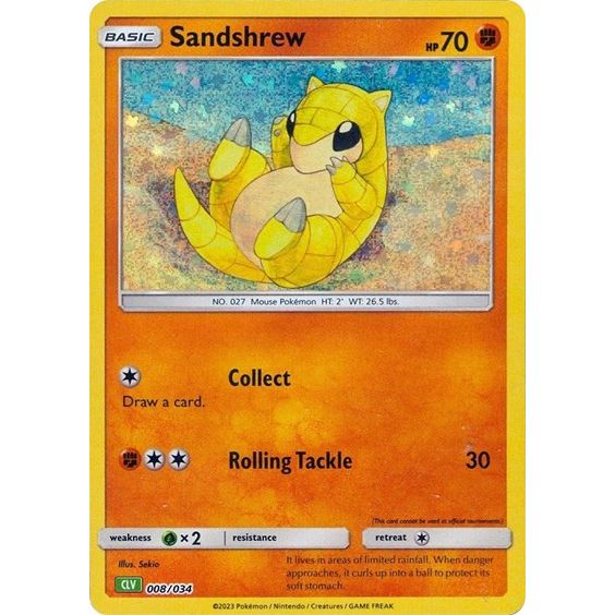 Pokemon Trading Card Game Classic - 008/034 Sandshrew Classic Collection