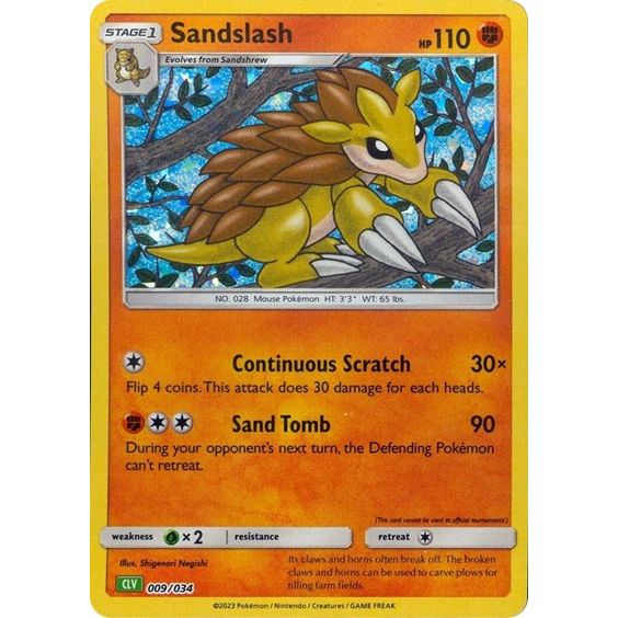 Pokemon Trading Card Game Classic - 009/034 Sandslash Classic Collection