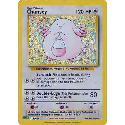 Pokemon Trading Card Game Classic - 015/034 Chansey Classic Collection
