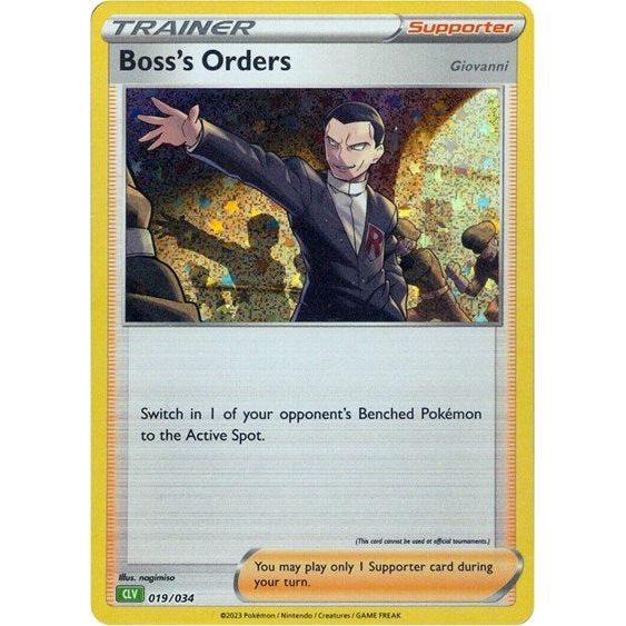 Pokemon Trading Card Game Classic - 019/034 Boss's Orders (CLV) Classic Collection