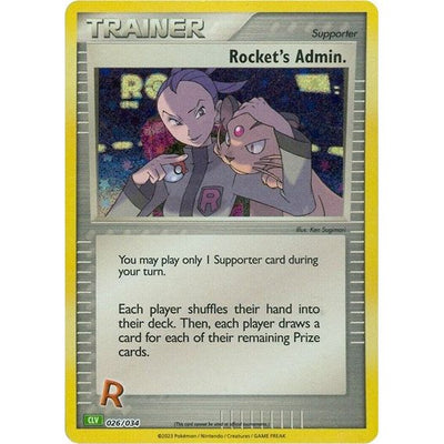 Pokemon Trading Card Game Classic - 026/034 Rocket's Admin. (CLV) Classic Collection