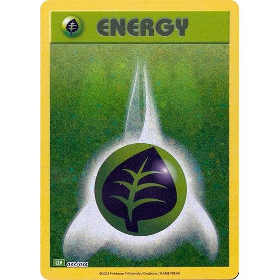 Pokemon Trading Card Game Classic - 033/034 Basic Grass Energy Classic Collection