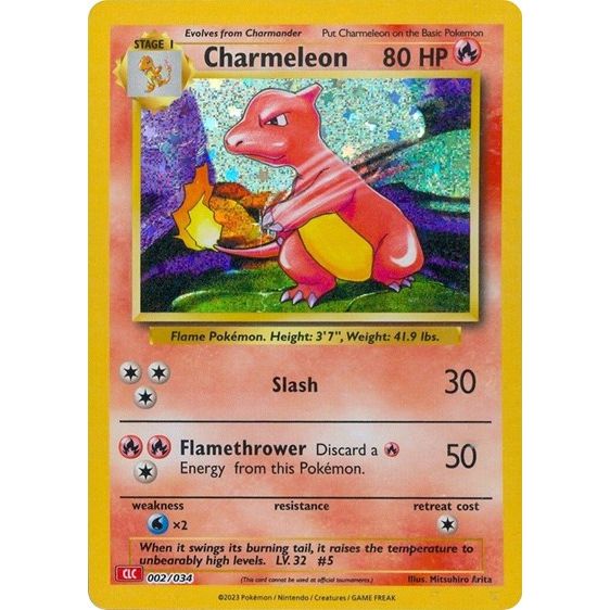 Charmeleon 002/032 CLL Pokemon Card Game Classic Charizard & Ho-Oh Ex Deck | UK - Foto 6