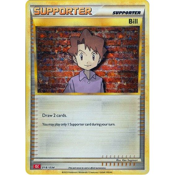 Pokemon Trading Card Game Classic - 018/034 Bill (CLC) Classic Collection