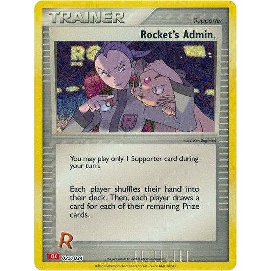Pokemon Trading Card Game Classic - 025/034 Rocket's Admin. (CLC) Classic Collection