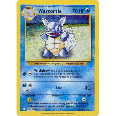 Pokemon Trading Card Game Classic - 002/034 Wartortle Classic Collection