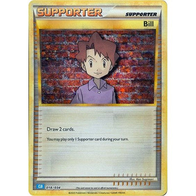 Pokemon Trading Card Game Classic - 018/034 Bill (CLB) Classic Collection