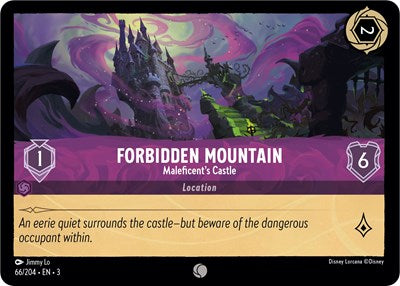 Lorcana - Into The Inklands - 66/204 Forbidden Mountain - Maleficent's Castle Common