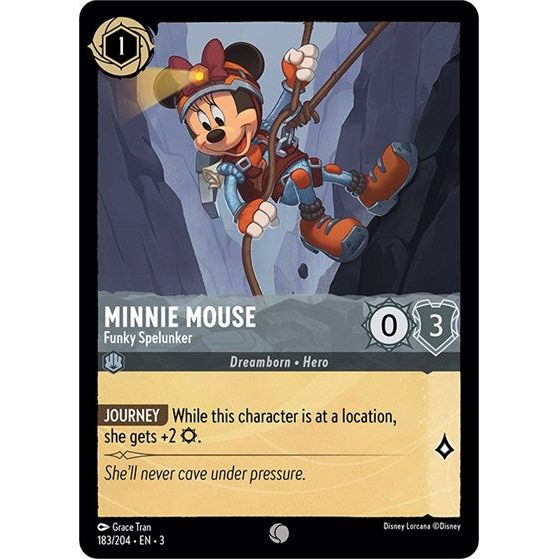 Lorcana - Into The Inklands - 183/204 Minnie Mouse - Funky Spelunker Common