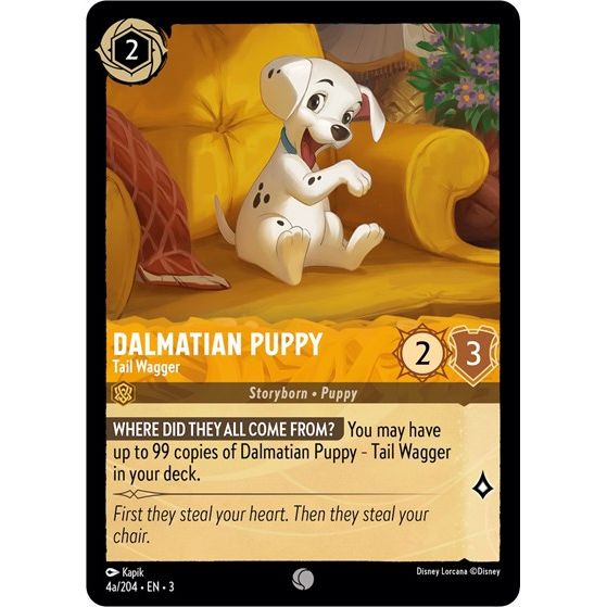 Lorcana - Into The Inklands - 04a/204 Dalmatian Puppy - Tail Wagger (4a/204) Common