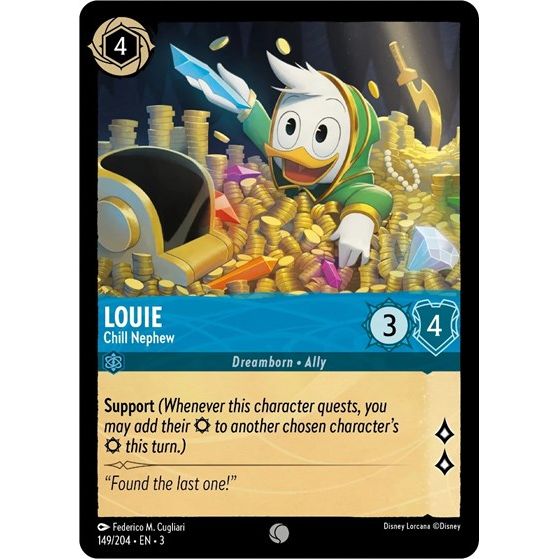 Lorcana - Into The Inklands - 149/204 Louie - Chill Nephew Common