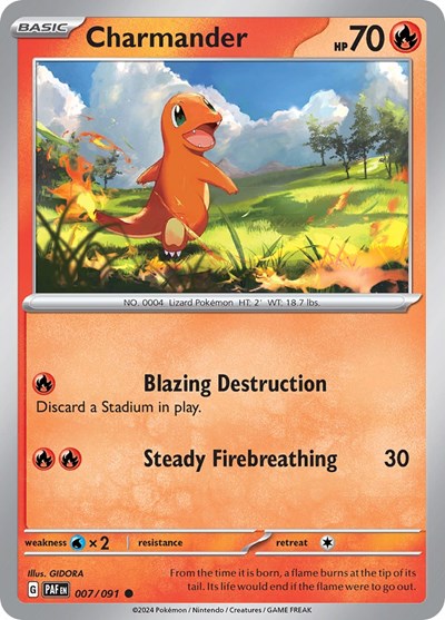 Scarlet & Violet Paldean Fates - 007/091 Charmander Common