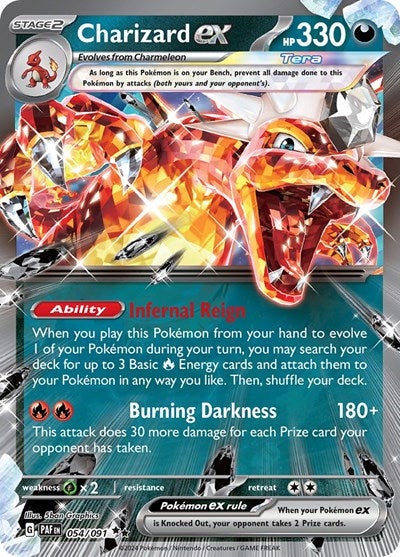 Scarlet & Violet Paldean Fates - 054/091 Charizard ex Double Rare