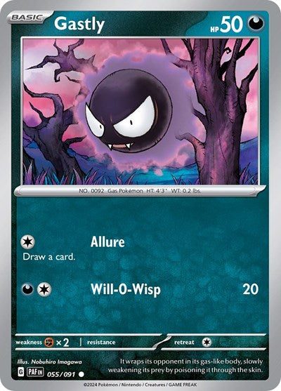 Scarlet & Violet Paldean Fates - 055/091 Gastly Common