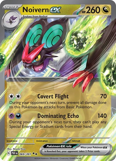 Scarlet & Violet Paldean Fates - 069/091 Noivern ex Double Rare