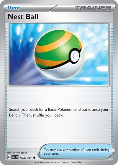 Scarlet & Violet Paldean Fates - 084/091 Nest Ball Uncommon