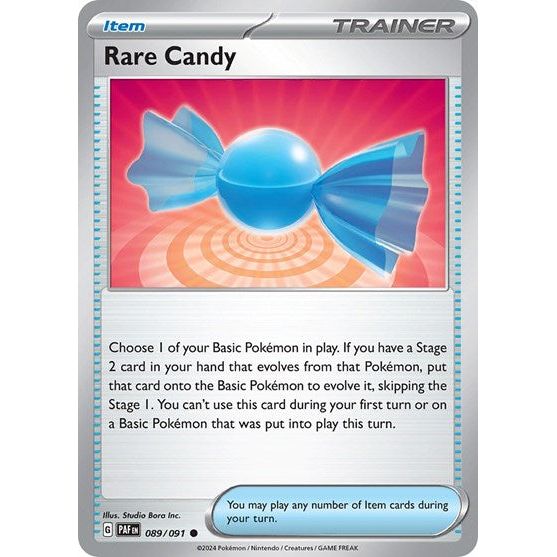 Scarlet & Violet Paldean Fates - 089/091 Rare Candy Uncommon