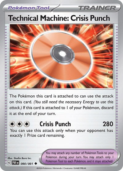 Scarlet & Violet Paldean Fates - 090/091 Technical Machine: Crisis Punch Uncommon