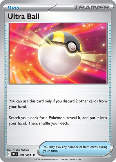 Scarlet & Violet Paldean Fates - 091/091 Ultra Ball Uncommon