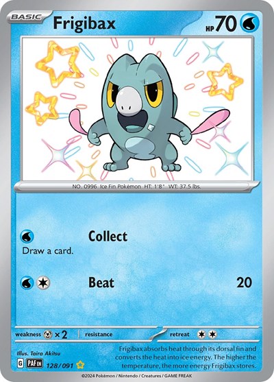 Scarlet & Violet Paldean Fates - 128/091 Frigibax Shiny Rare