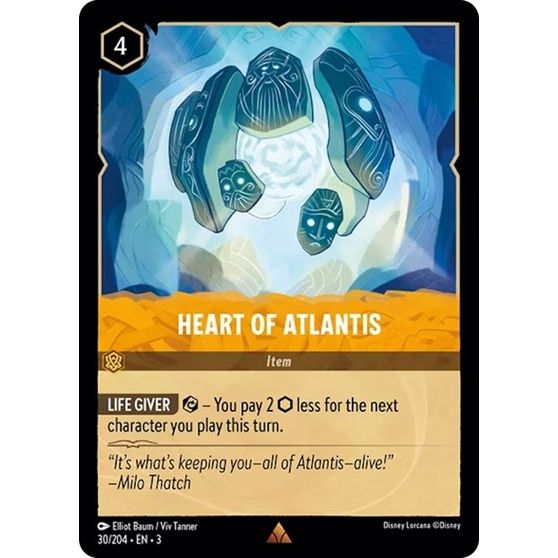Lorcana - Into The Inklands - 030/204 Heart of Atlantis Rare