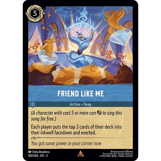 Lorcana - Into The Inklands - 160/204 Friend Like Me Rare