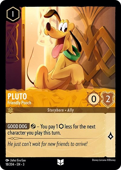 Lorcana - Into The Inklands - 018/204 Pluto - Friendly Pooch Uncommon