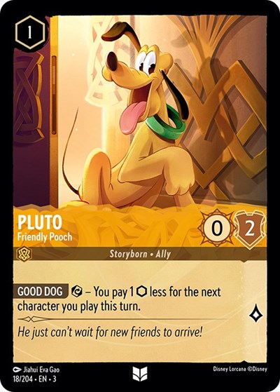 Lorcana - Into The Inklands - 18/204 Pluto - Friendly Pooch Uncommon