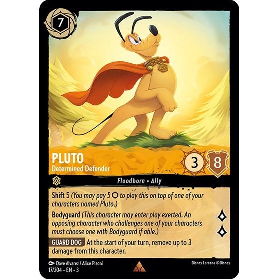 Lorcana - Into The Inklands - 017/204 Pluto - Determined Defender Rare