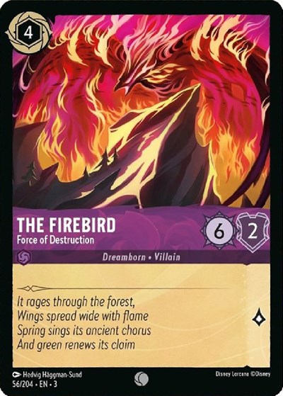 Lorcana - Into The Inklands - 56/204 The Firebird - Force of Destruction Common