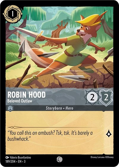 Lorcana - Into The Inklands - 189/204 Robin Hood - Beloved Outlaw Common