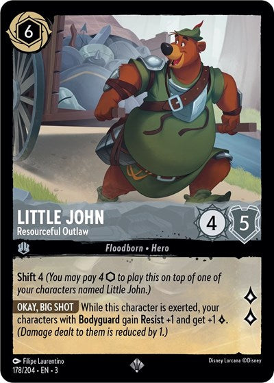 Lorcana - Into The Inklands - 178/204 Little John - Resourceful Outlaw Super Rare