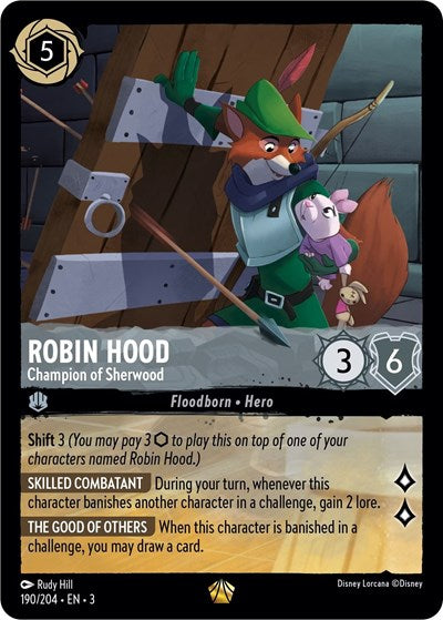 Lorcana - Into The Inklands - 190/204 Robin Hood - Champion of Sherwood Legendary
