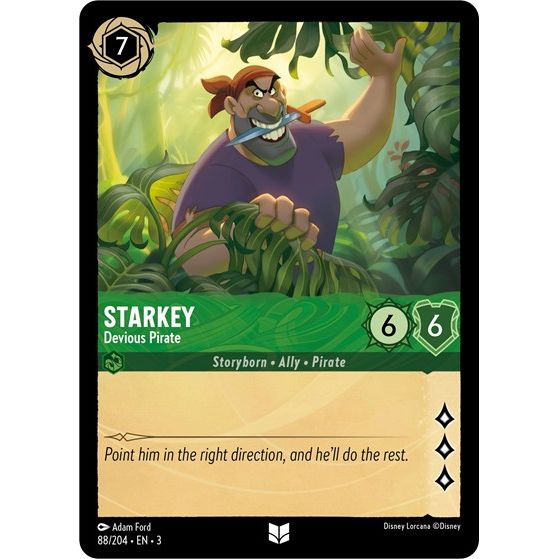 Lorcana - Into The Inklands - 088/204 Starkey - Devious Pirate Uncommon