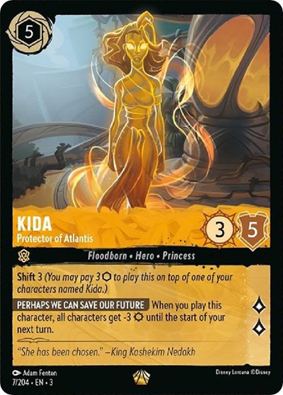 Lorcana - Into The Inklands - 7/204 Kida - Protector of Atlantis Legendary