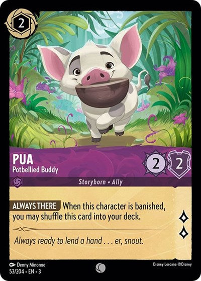 Lorcana - Into The Inklands - 53/204 Pua - Potbellied Buddy Common