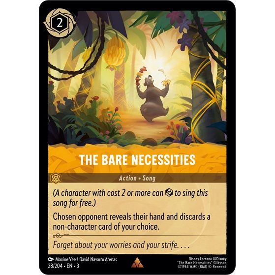 Lorcana - Into The Inklands - 028/204 The Bare Necessities Rare