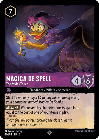 Lorcana - Into The Inklands - 049/204 Magica De Spell - The Midas Touch Super Rare