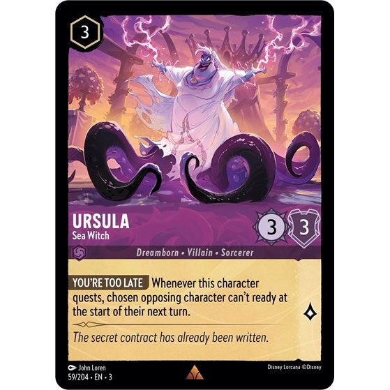 Lorcana - Into The Inklands - 059/204 Ursula - Sea Witch Rare