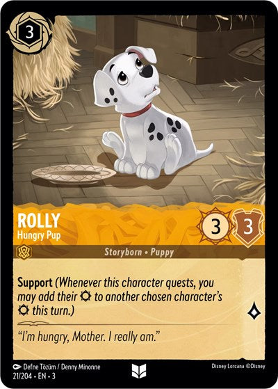 Lorcana - Into The Inklands - 021/204 Rolly - Hungry Pup Uncommon