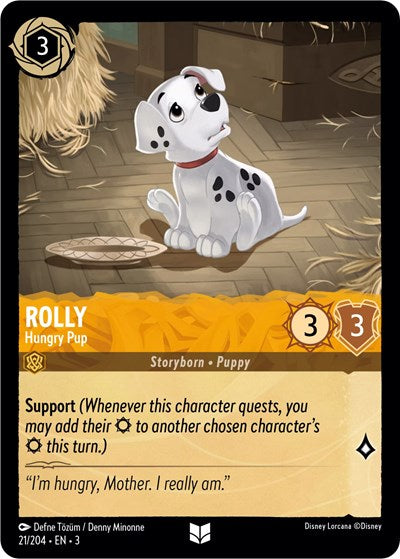 Lorcana - Into The Inklands - 21/204 Rolly - Hungry Pup Uncommon