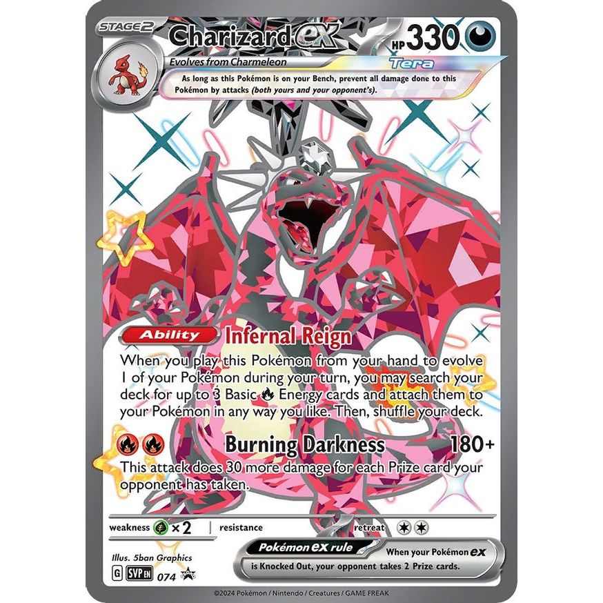 Scarlet & Violet Paldean Fates Promo - SVP 074 Charizard ex