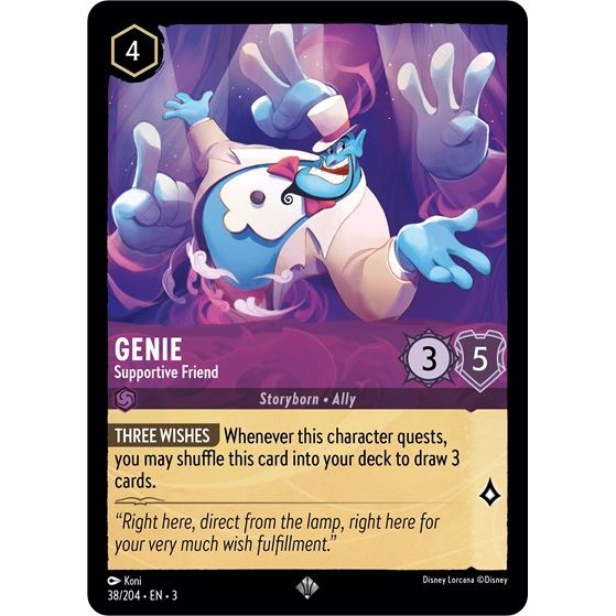Lorcana - Into The Inklands - 038/204 Genie - Supportive Friend Super Rare