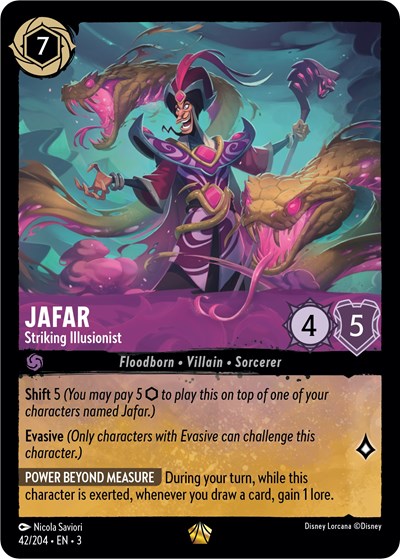 Lorcana - Into The Inklands - 042/204 Jafar - Striking Illusionist Legendary